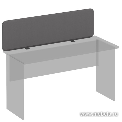 Экран настольный фронтальный тканевый, для стола на ЛДСП - 160