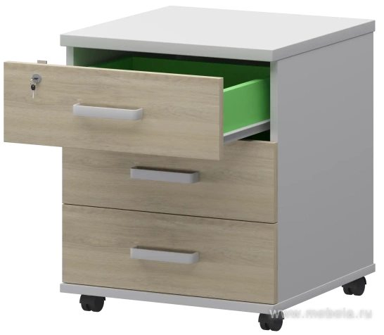 Тумба подкатная (замок на верхний ящик)