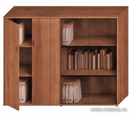 Офисный шкаф двойной комбинированный