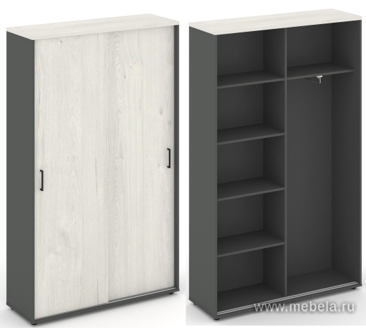 Шкаф-купе комбинированный, задняя стенка ЛДСП