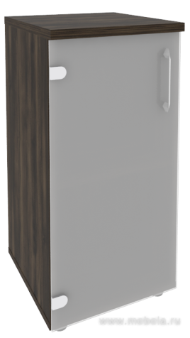 Офисный шкаф низкий узкий стекло (лев/прав) 