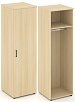 Гардероб узкий глубокий универсальный, задняя стенка ЛДСП