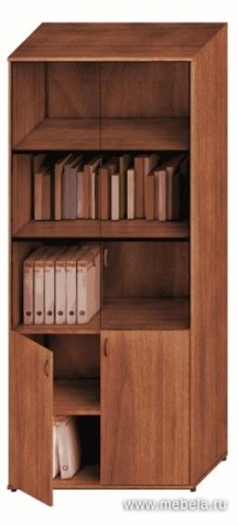 Офисный шкаф высокий комбинированный