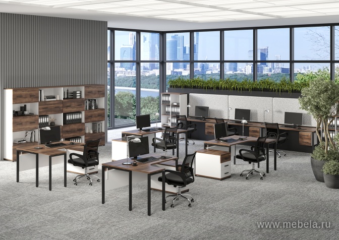 Тумба мобильная 1 ящик + 1 распашной фасад. С надставкой.