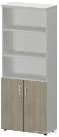 Офисный шкаф для документов высокий полузакрытый