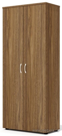 Офисный шкаф закрытый, высокий с полками