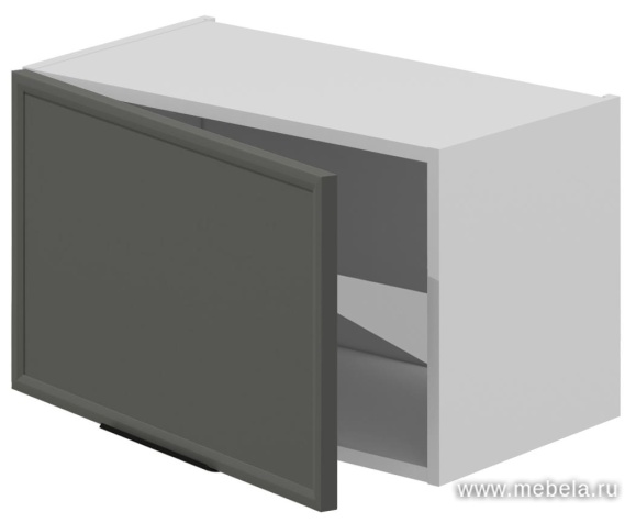 Шкаф кухонный навесной, полка 1 дверь, фасады рамочные, МДФ в плёнке.