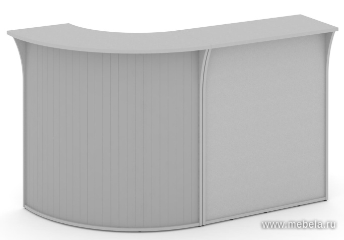 Стойка ресепшн, комплект №2 (радиусный элемент - ролета)