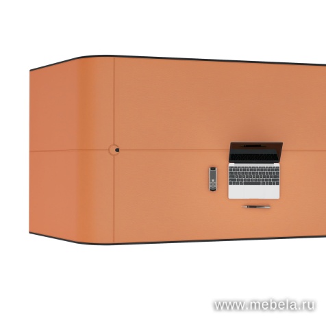 Греденция с 4 дверями и стекляным топом