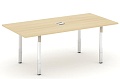 Стол переговорный на металлокаркасе на П-образных опорах