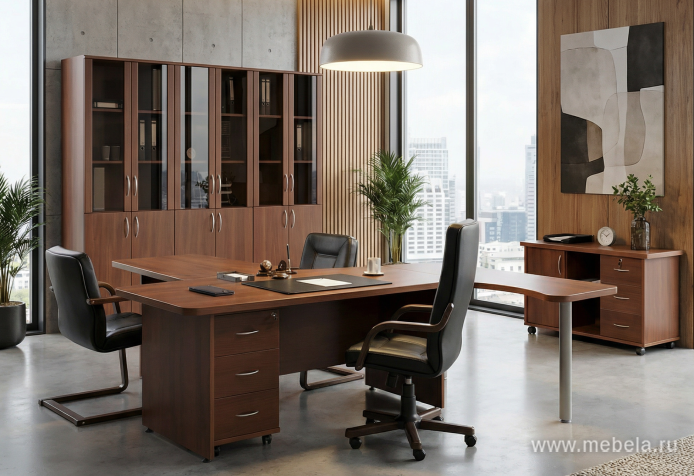 Офисный шкаф широкий средний с тонир. стеклом (без топа)