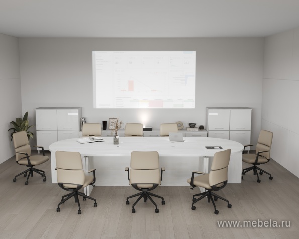 Офисный шкаф узкий средний со стеклом в раме + полка Л/ПР