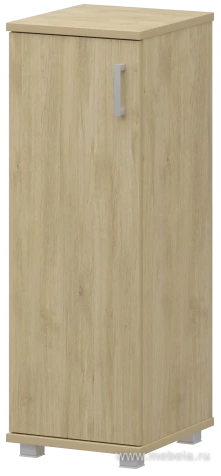 Офисный шкаф узкий средний закрытый (ЛДСП)