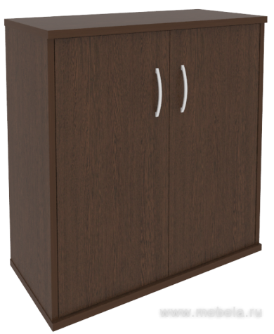 Офисный шкаф низкий широкий (2 низкие двери ЛДСП)