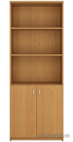 Офисный шкаф высокий полузакрытый