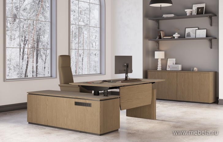 Стол руководителя на электроприводе, без экрана