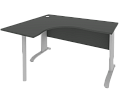 Стол эргономичный на металлокаркасе (левый)