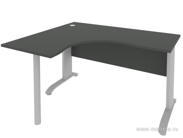 Стол эргономичный на металлокаркасе (левый)