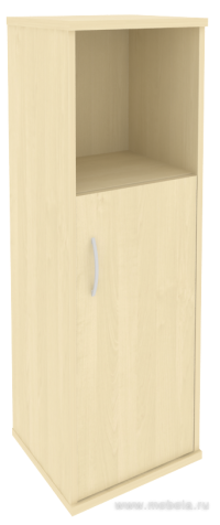Офисный шкаф узкий средний полузакрытый, Л/Пр.