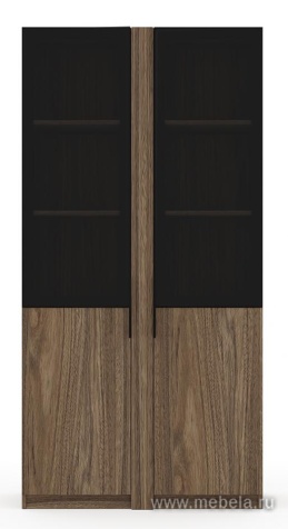 Офисный шкаф высокий комбинированный (полки ЛДСП)