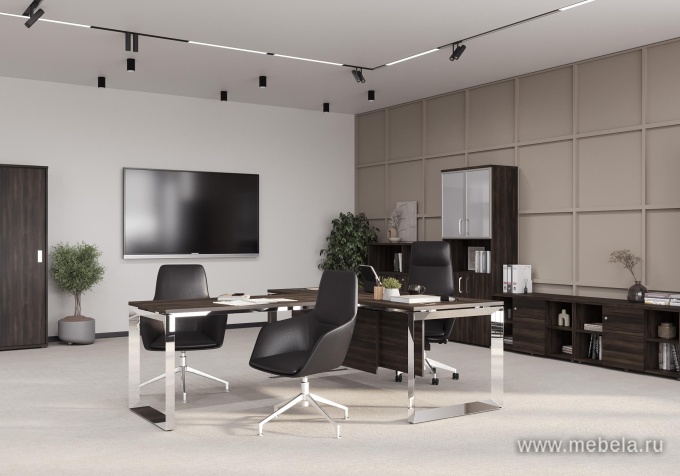 Офисный шкаф средний широкий