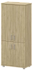 Офисный шкаф широкий высокий закрытый 4 двери (ЛДСП)