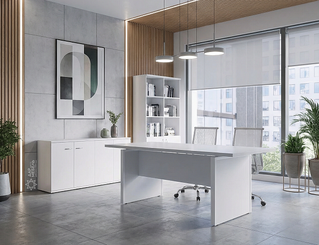 фото кабинет Стил Эво Белый №3