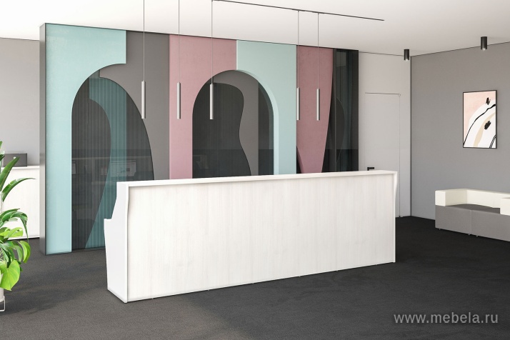 Стойка ресепшн прямая с вырезом