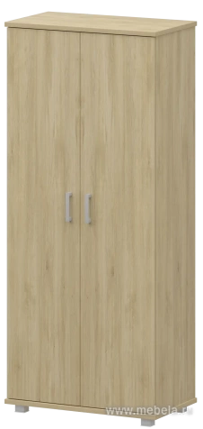 Офисный шкаф широкий высокий закрытый 2 двери (ЛДСП)