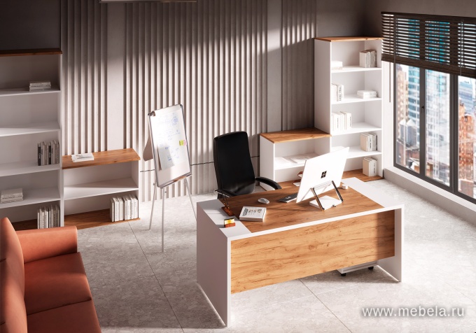 Офисный шкаф низкий закрытый