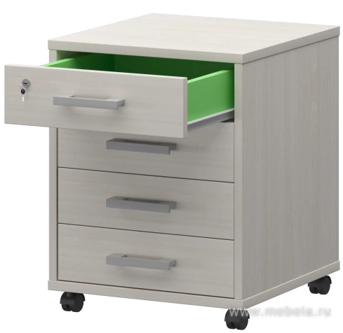 Тумба подкатная 4 ящ. с замком