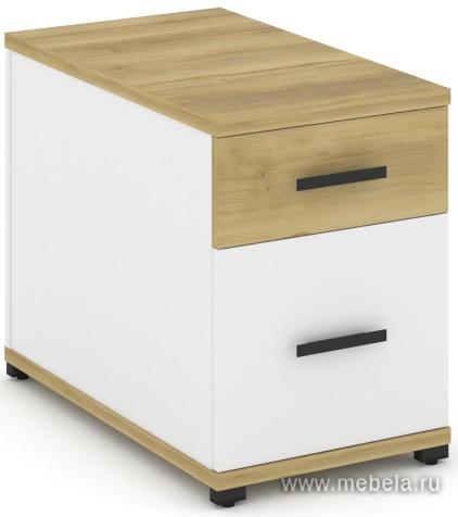 Тумба опорная/приставная 1 ящик + 1 распашной фасад.