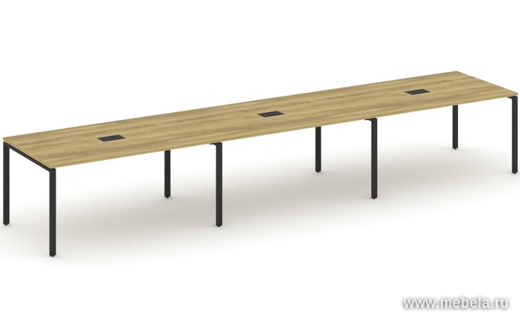 Стол для переговоров на металлокаркасе (3 столешницы)