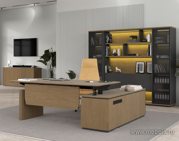 Стол руководителя на электроприводе, без экрана