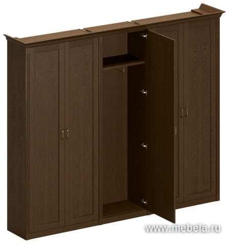 Офисный шкаф высокий с узким гардеробом