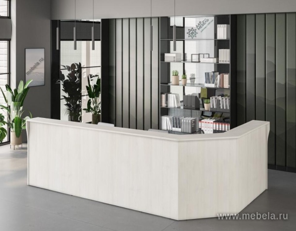 Стойка ресепшн прямая с вырезом