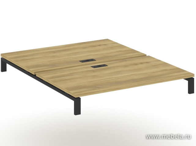 Двойной Стол надставка на две опорные тумбы