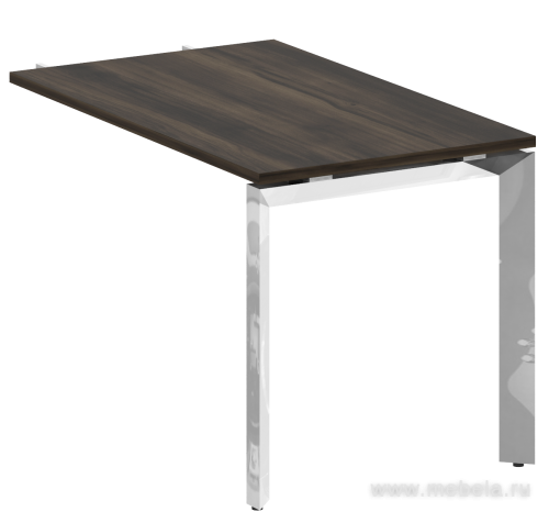 Брифинг-приставка к столу на П-образном металлокаркасе