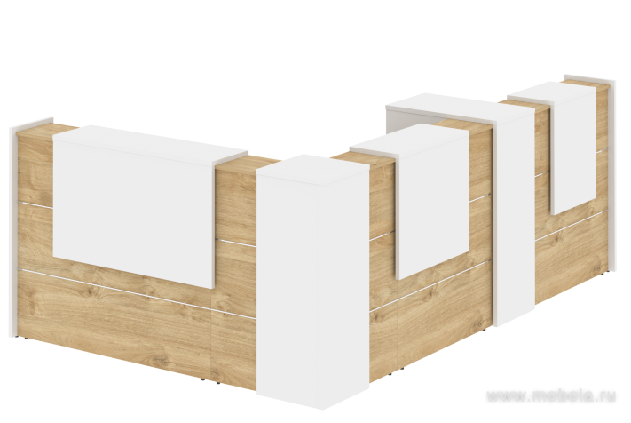 Ресепшен угловой г-образный с внешним углом 9