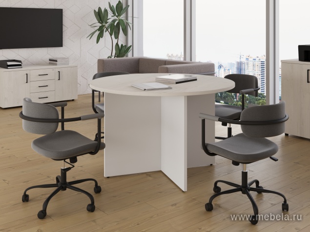 Стол переговорный на П-образных опорах 40х40