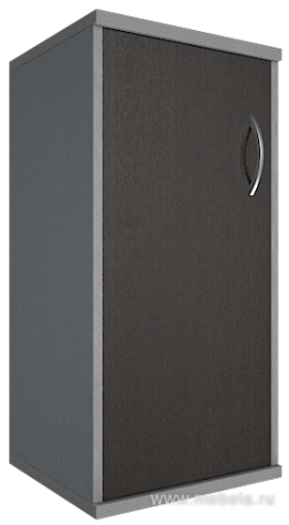 Офисный шкаф узкий низкий закрытый, Л/Пр.