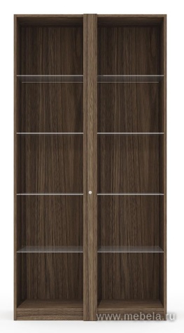 Стеллаж высокий (полки стекло) с подсветкой