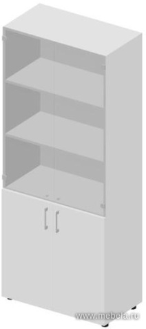 Офисный шкаф для документов (тонированное стекло)