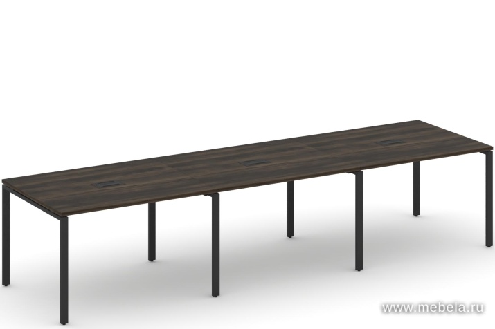Стол для переговоров на металлокаркасе (3 столешницы)