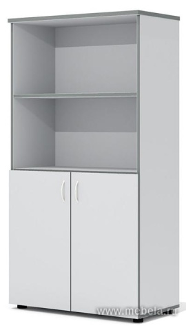 Офисный шкаф комбинированный, средний