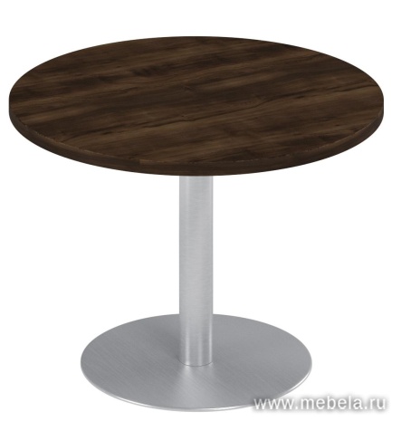 Стол для переговоров круглый на опоре-колонне