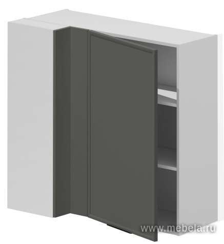 Шкаф кухонный полка угловая, фасады рамочные, МДФ в плёнке.