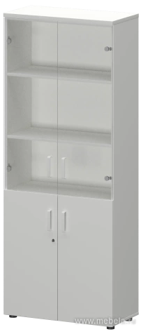 Офисный шкаф для документов со стеклом