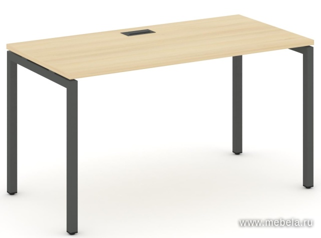 Стол письменный на металлокаркасе на П-образных опорах 40х40