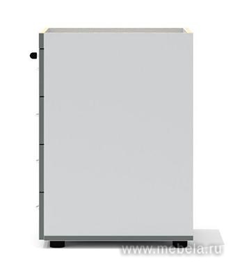 Тумба приставная с замком, 4 ящика (без топа!)